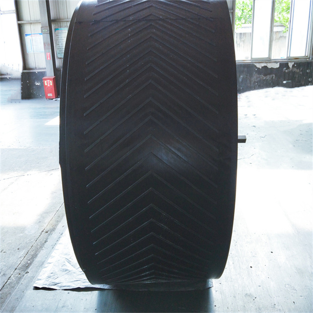 Correa de goma negra de alta calidad Chevron Ep Rubber Belt para Industrial